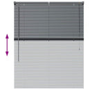 vidaXL Zsalugáter Redőnyök Sötétszürke 130 x 105 cm Alumínium