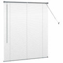 vidaXL Zsalugáter Redőnyök Sötétszürke 130 x 110 cm Alumínium