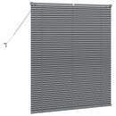 vidaXL Zsalugáter Redőnyök Sötétszürke 130 x 115 cm Alumínium