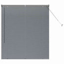 vidaXL Zsalugáter Redőnyök Sötétszürke 130 x 115 cm Alumínium