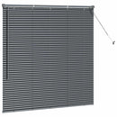 vidaXL Zsalugáter Redőnyök Sötétszürke 130 x 125 cm Alumínium