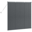 vidaXL Zsalugáter Redőnyök Sötétszürke 130 x 125 cm Alumínium