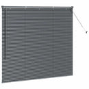 vidaXL Zsalugáter Redőnyök Sötétszürke 130 x 140 cm Alumínium