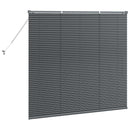 vidaXL Zsalugáter Redőnyök Sötétszürke 130 x 140 cm Alumínium
