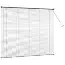 vidaXL Zsalugáter Redőnyök Sötétszürke 130 x 155 cm Alumínium