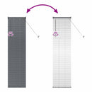 vidaXL Zsalugáter Redőnyök Sötétszürke 175 x 40 cm Alumínium