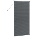 vidaXL Zsalugáter Redőnyök Sötétszürke 175 x 95 cm Alumínium