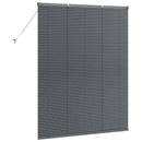 vidaXL Zsalugáter Redőnyök Sötétszürke 175 x 150 cm Alumínium