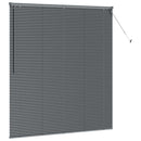 vidaXL Zsalugáter Redőnyök Sötétszürke 175 x 160 cm Alumínium