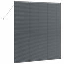vidaXL Zsalugáter Redőnyök Sötétszürke 175 x 160 cm Alumínium