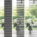 vidaXL Zsaluzia Sötétszürke 220 x 90 cm 25 mm Alumínium