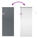 vidaXL Zsaluzia Sötétszürke 220 x 90 cm 25 mm Alumínium