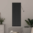 vidaXL Zsalugáter Redőnyök Fekete 130 x 40 cm Alumínium