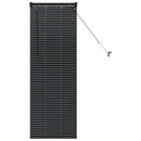 vidaXL Zsalugáter Redőnyök Fekete 130 x 40 cm Alumínium