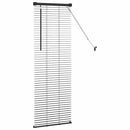 vidaXL Zsalugáter Redőnyök Fekete 130 x 45 cm Alumínium