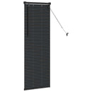 vidaXL Zsalugáter Redőnyök Fekete 130 x 55 cm Alumínium