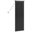 vidaXL Zsalugáter Redőnyök Fekete 130 x 55 cm Alumínium