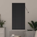 vidaXL Zsalugáter Redőnyök Fekete 60 x 2,5 x 130 cm Alumínium