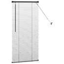 vidaXL Zsalugáter Redőnyök Fekete 60 x 2,5 x 130 cm Alumínium