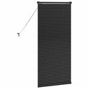 vidaXL Zsalugáter Redőnyök Fekete 60 x 2,5 x 130 cm Alumínium