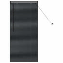 vidaXL Zsalugáter Redőnyök Fekete 60 x 2,5 x 130 cm Alumínium