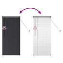 vidaXL Zsalugáter Redőnyök Fekete 60 x 2,5 x 130 cm Alumínium