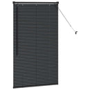 vidaXL Zsalugáter Redőnyök Fekete 130 x 75 cm Alumínium