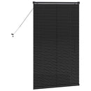 vidaXL Zsalugáter Redőnyök Fekete 130 x 75 cm Alumínium