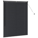 vidaXL Zsalugáter Redőnyök Fekete 130 x 100 cm Alumínium