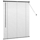vidaXL Zsalugáter Redőnyök Fekete 130 x 100 cm Alumínium