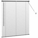 vidaXL Zsalugáter Redőnyök Fekete 130 x 115 cm Alumínium