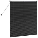 vidaXL Zsalugáter Redőnyök Fekete 130 x 115 cm Alumínium