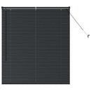 vidaXL Zsalugáter Redőnyök Fekete 130 x 115 cm Alumínium