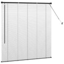 vidaXL Zsalugáter Redőnyök Fekete 130 x 125 cm Alumínium