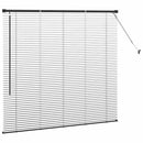 vidaXL Zsalugáter Redőnyök Fekete 130 x 150 cm Alumínium