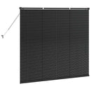 vidaXL Zsalugáter Redőnyök Fekete 130 x 150 cm Alumínium