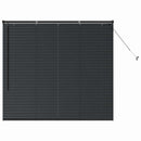 vidaXL Zsalugáter Redőnyök Fekete 130 x 150 cm Alumínium