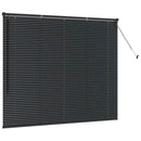 vidaXL Zsalugáter Redőnyök Fekete 130 x 155 cm Alumínium