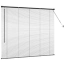 vidaXL Zsalugáter Redőnyök Fekete 130 x 155 cm Alumínium