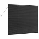 vidaXL Zsalugáter Redőnyök Fekete 130 x 155 cm Alumínium