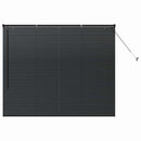 vidaXL Zsalugáter Redőnyök Fekete 130 x 155 cm Alumínium