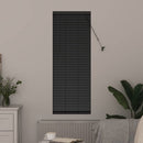 vidaXL Zsalugáter Redőnyök Fekete 175 x 40 cm Alumínium