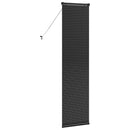 vidaXL Zsalugáter Redőnyök Fekete 175 x 40 cm Alumínium