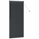 vidaXL Zsalugáter Redőnyök Fekete 175 x 80 cm Alumínium