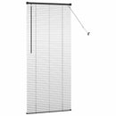 vidaXL Zsalugáter Redőnyök Fekete 175 x 80 cm Alumínium