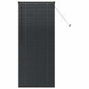 vidaXL Zsalugáter Redőnyök Fekete 175 x 80 cm Alumínium