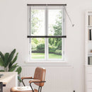 vidaXL Zsalugáter Redőnyök Fekete 175 x 85 cm Alumínium