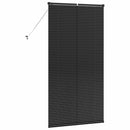 vidaXL Zsalugáter Redőnyök Fekete 175 x 85 cm Alumínium