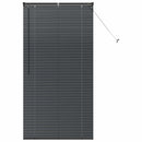 vidaXL Zsalugáter Redőnyök Fekete 175 x 85 cm Alumínium