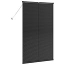 vidaXL Zsalugáter Redőnyök Fekete 175 x 100 cm Alumínium